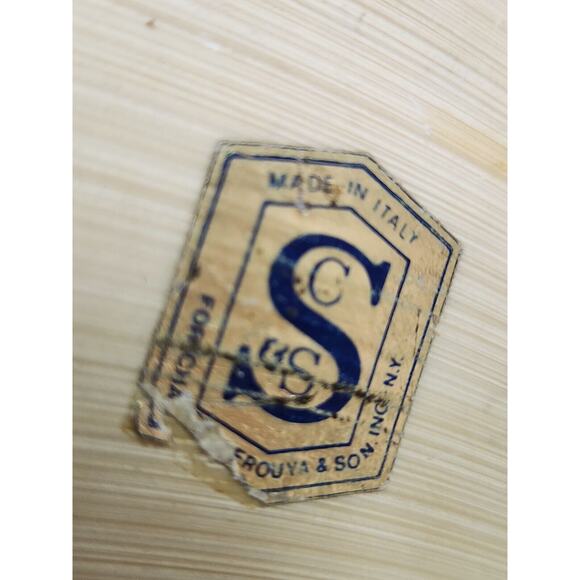 Vintage Fu Dog Ashtray , Foo Chinese Lion Dragon, Hard Resin bone Made In Italy - Picture 9 of 10